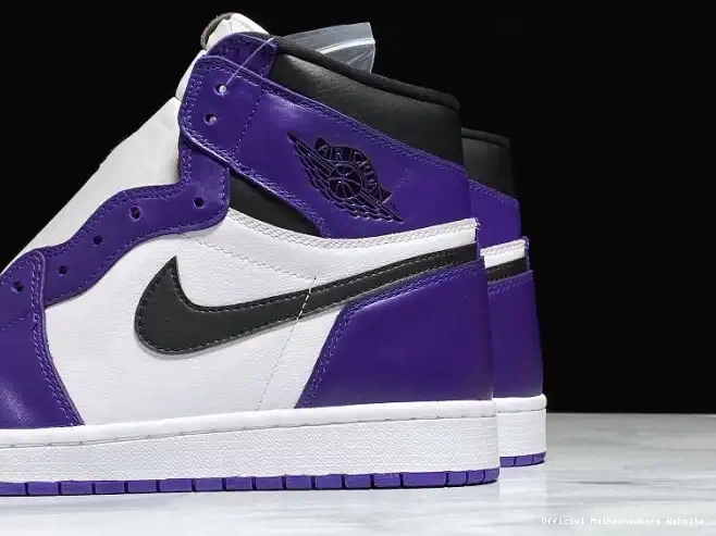 Official Maikesneakers Jordan 1 Air Court 555088-500 OG Purple High 0404